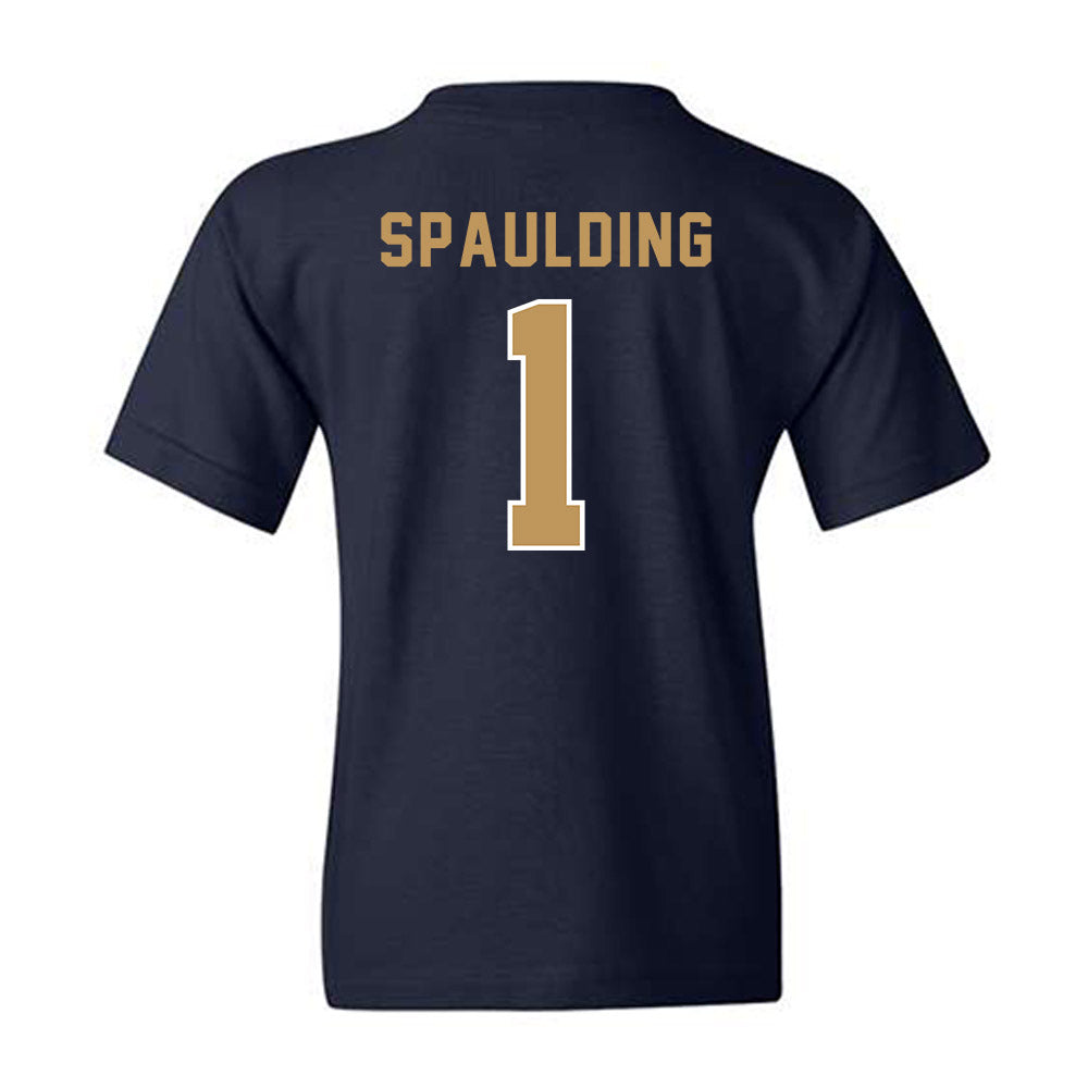 Georgia Tech - NCAA Football : Cayman Spaulding - Vintage Helmet Youth T-Shirt-1
