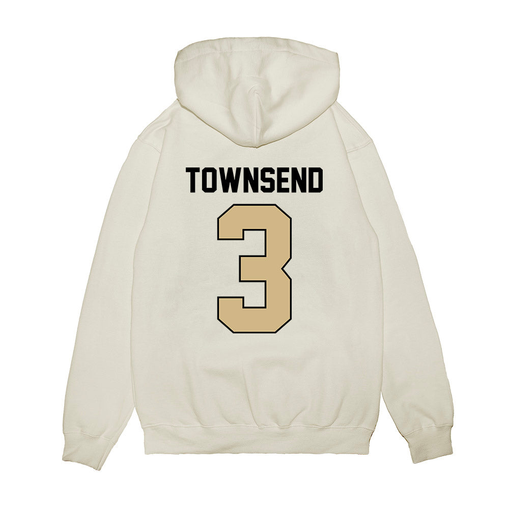 Purdue - NCAA Football : Xavier Townsend - Vintage Helmet Premium Hooded Sweatshirt-1