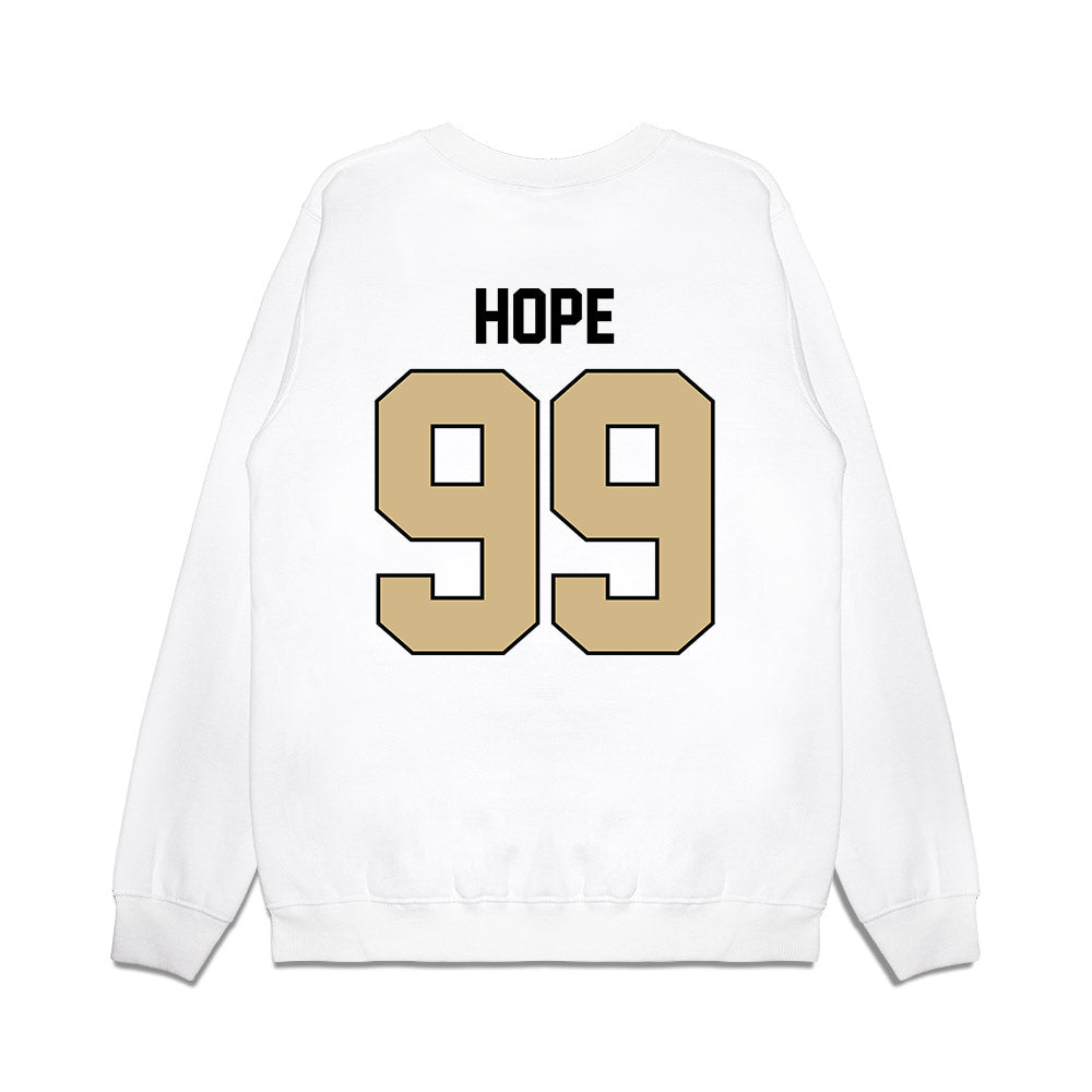 Purdue - NCAA Football : Josiah Hope - Vintage Helmet Premium Crewneck Sweatshirt-1