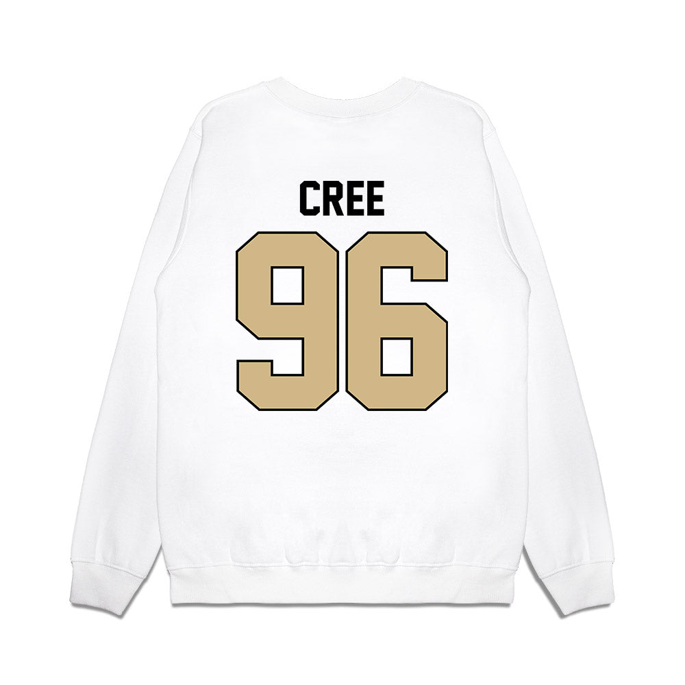 Purdue - NCAA Football : Jordan Cree - Vintage Helmet Premium Crewneck Sweatshirt-1