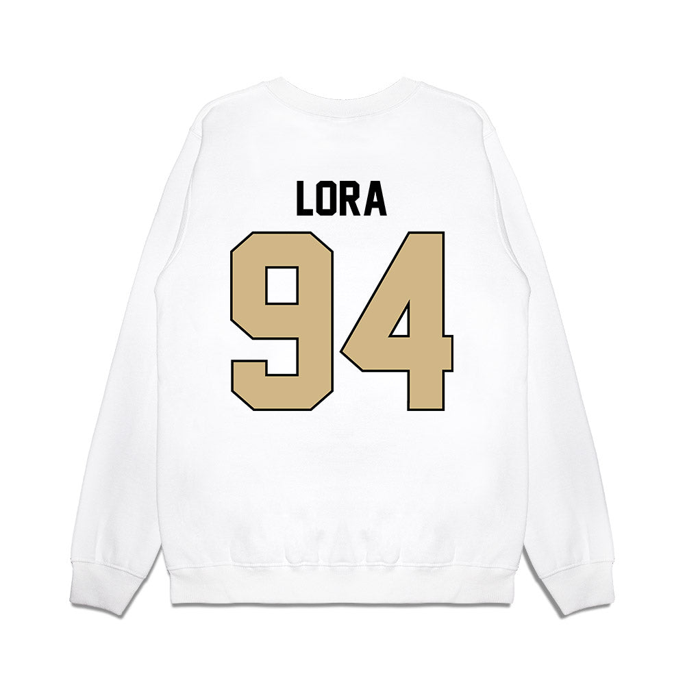 Purdue - NCAA Football : Rodney Lora - Vintage Helmet Premium Crewneck Sweatshirt-1