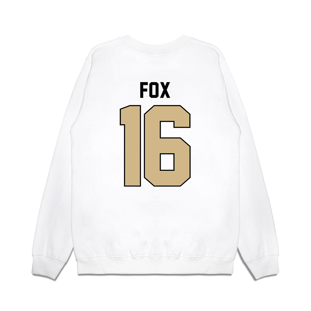 Purdue - NCAA Football : Kylan Fox - Vintage Helmet Premium Crewneck Sweatshirt-1