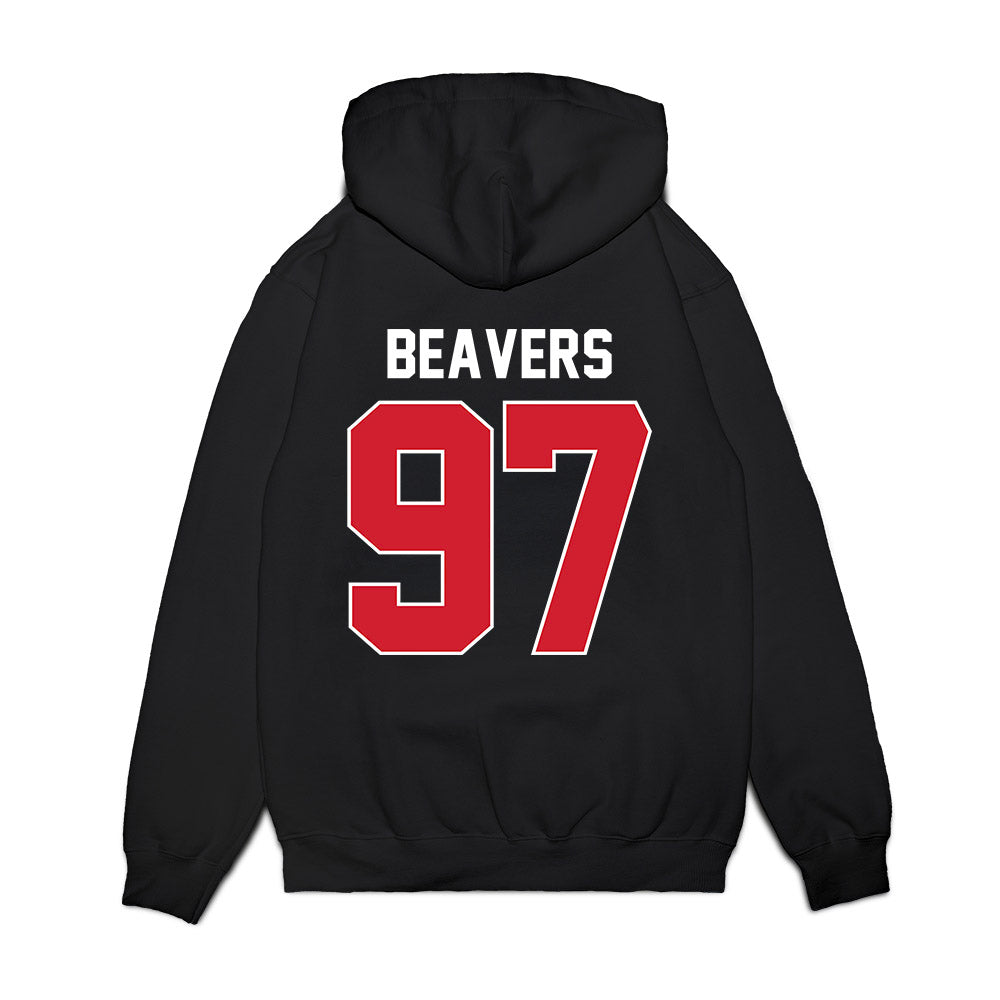 Ole Miss - NCAA Football : Kamron Beavers - Vintage Helmet Premium Hooded Sweatshirt-1