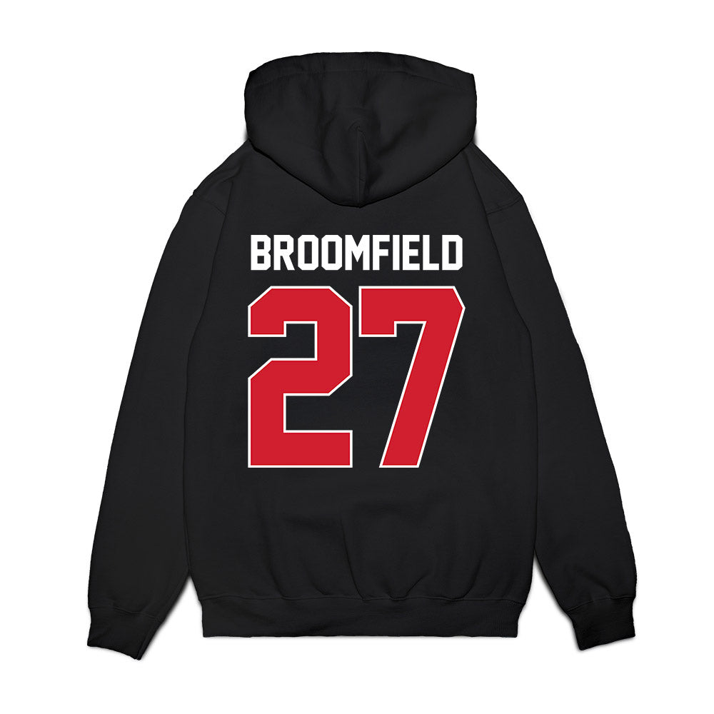 Ole Miss - NCAA Football : Pat Broomfield - Vintage Helmet Premium Hooded Sweatshirt-1