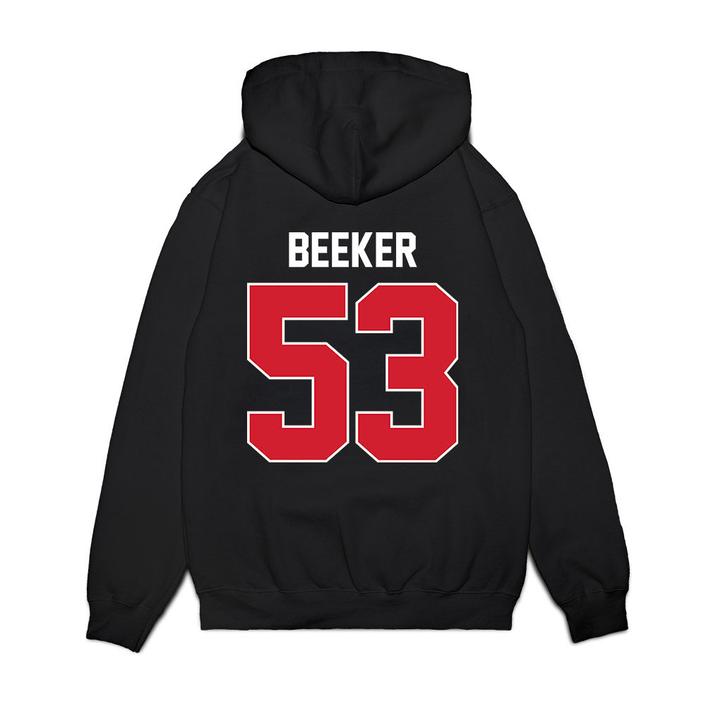 Ole Miss - NCAA Football : Ford Beeker - Vintage Helmet Premium Hooded Sweatshirt-1