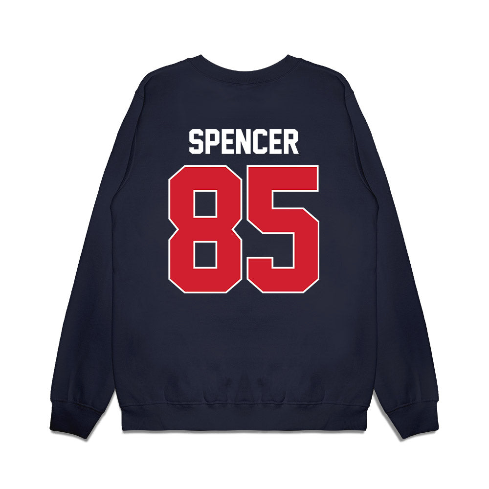 Ole Miss - NCAA Football : Isaiah Spencer - Vintage Helmet Premium Crewneck Sweatshirt-1