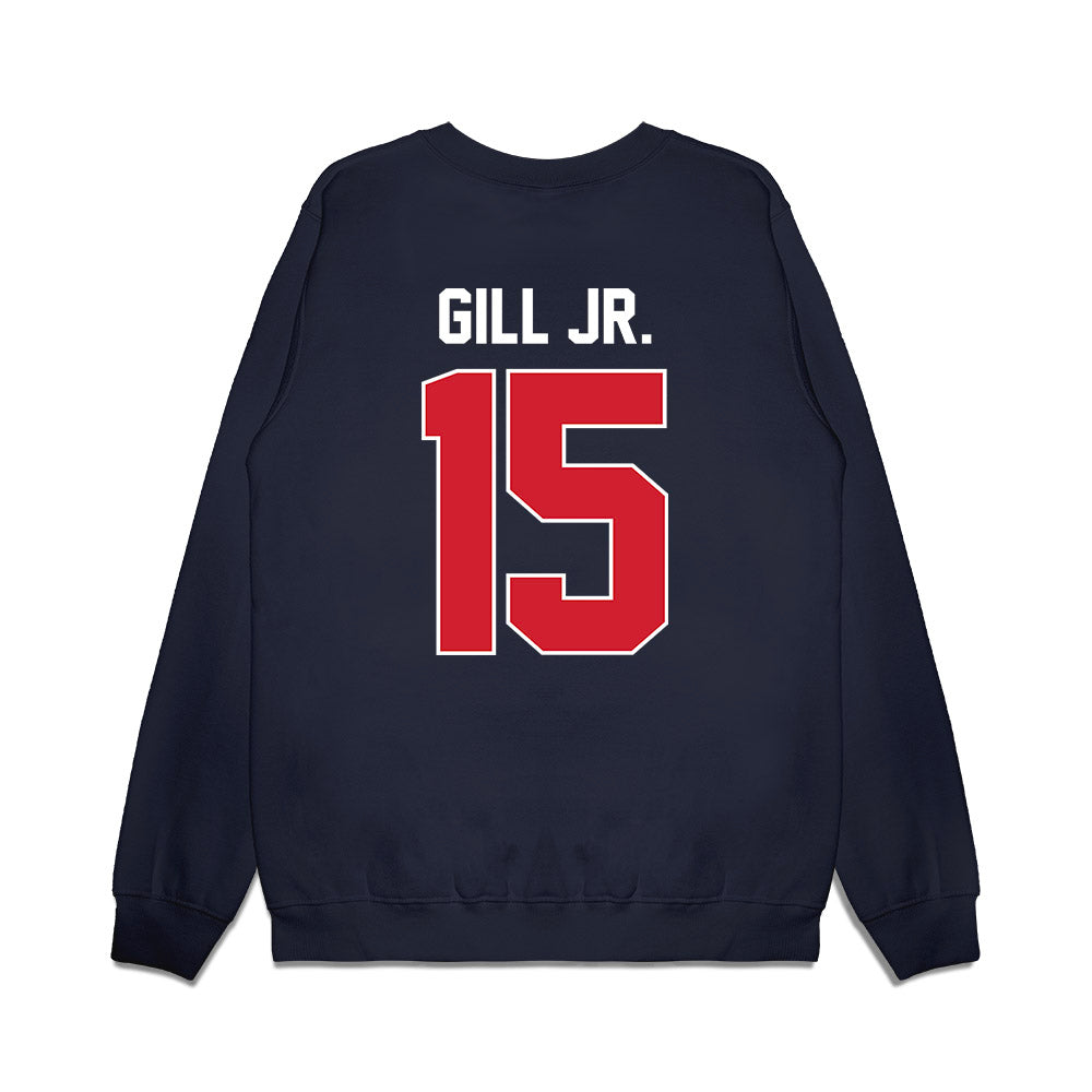 Ole Miss - NCAA Football : Darrell Gill Jr. - Vintage Helmet Premium Crewneck Sweatshirt-1