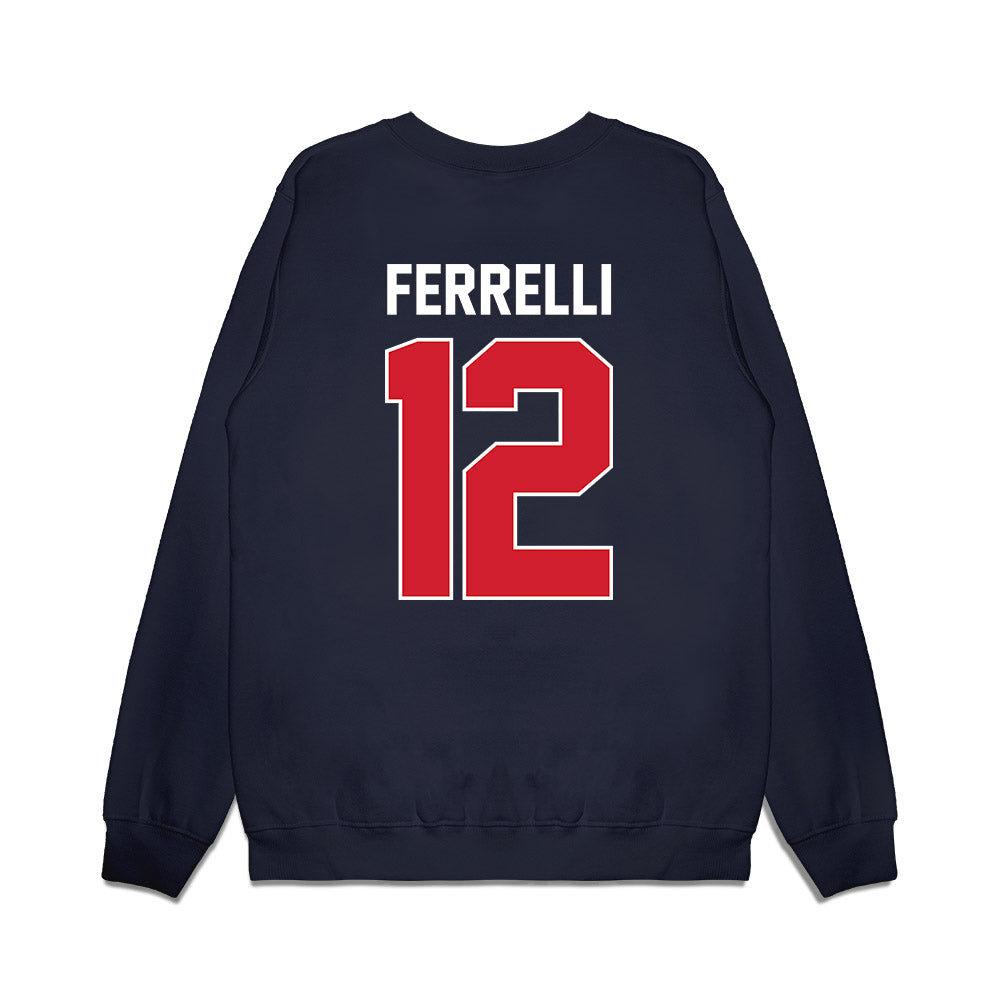 Ole Miss - NCAA Football : Luke Ferrelli - Vintage Helmet Premium Crewneck Sweatshirt-1