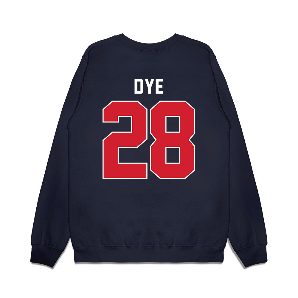 Ole Miss - NCAA Football : Joshua Dye - Vintage Helmet Premium Crewneck Sweatshirt-1