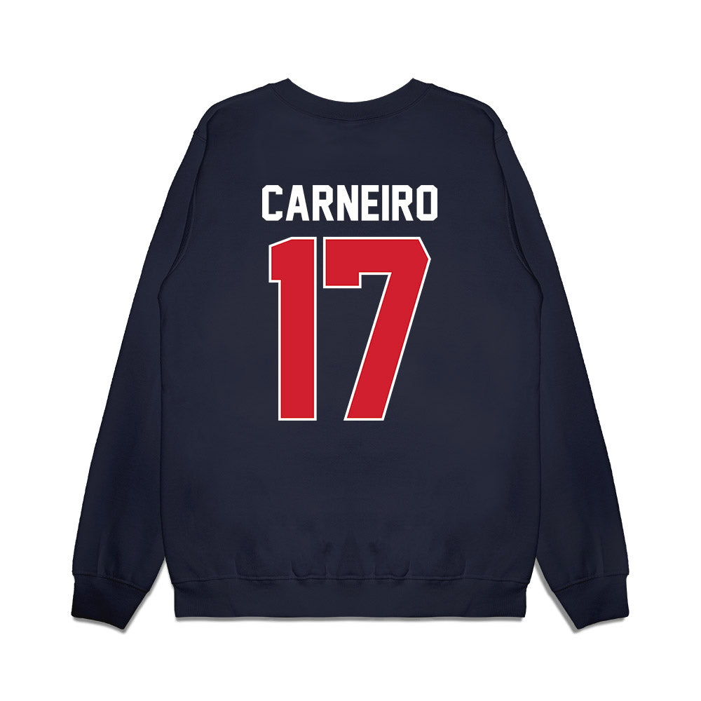 Ole Miss - NCAA Football : Lucas Carneiro - Vintage Helmet Premium Crewneck Sweatshirt-1