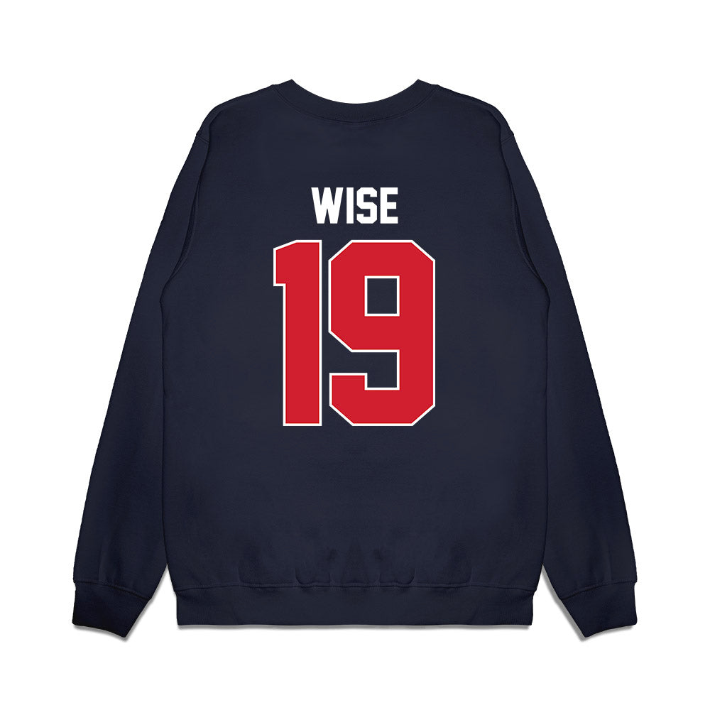 Ole Miss - NCAA Football : Rees Wise - Vintage Helmet Premium Crewneck Sweatshirt-1
