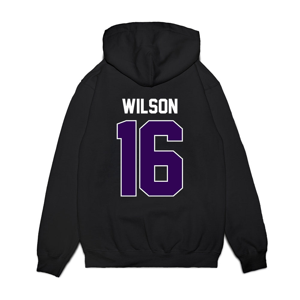 Kansas State - NCAA Football : Julius Wilson - Vintage Helmet Premium Hooded Sweatshirt-1