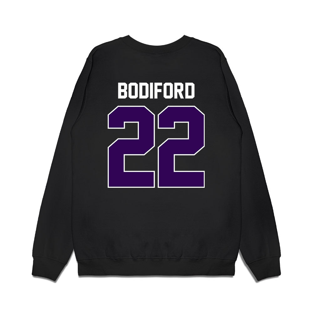 Kansas State - NCAA Football : Makari Bodiford - Vintage Helmet Premium Crewneck Sweatshirt-1