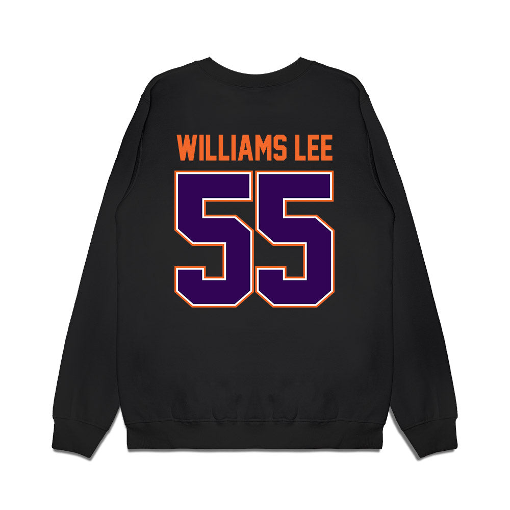 Clemson - NCAA Football : Makhi Williams Lee - Vintage Helmet Premium Crewneck Sweatshirt-1