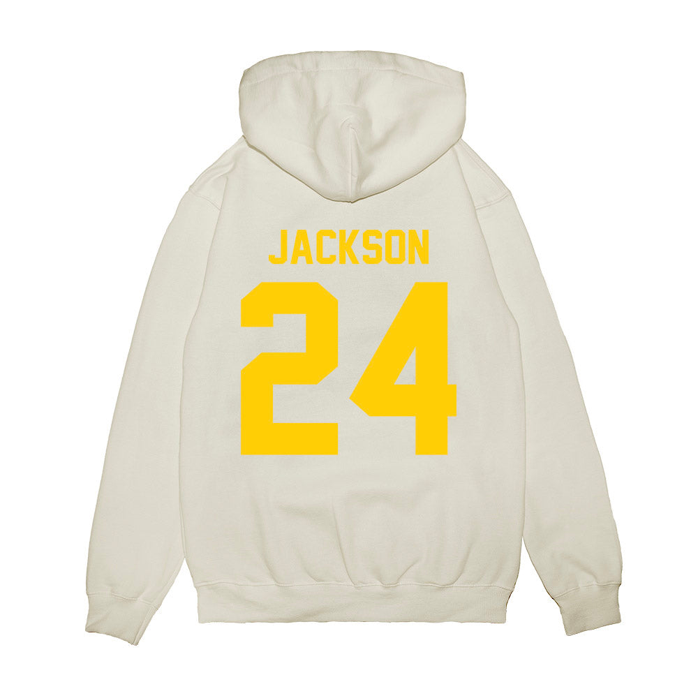 Maryland - NCAA Football : Amari Jackson - Vintage Helmet Premium Hooded Sweatshirt-1