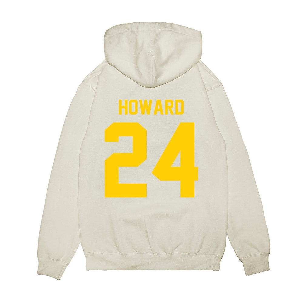 Maryland - NCAA Football : Iverson Howard - Vintage Helmet Premium Hooded Sweatshirt-1