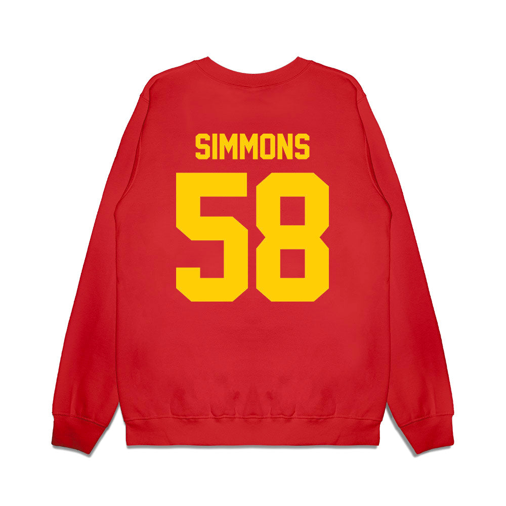 Maryland - NCAA Football : Joshua Simmons - Vintage Helmet Premium Crewneck Sweatshirt-1