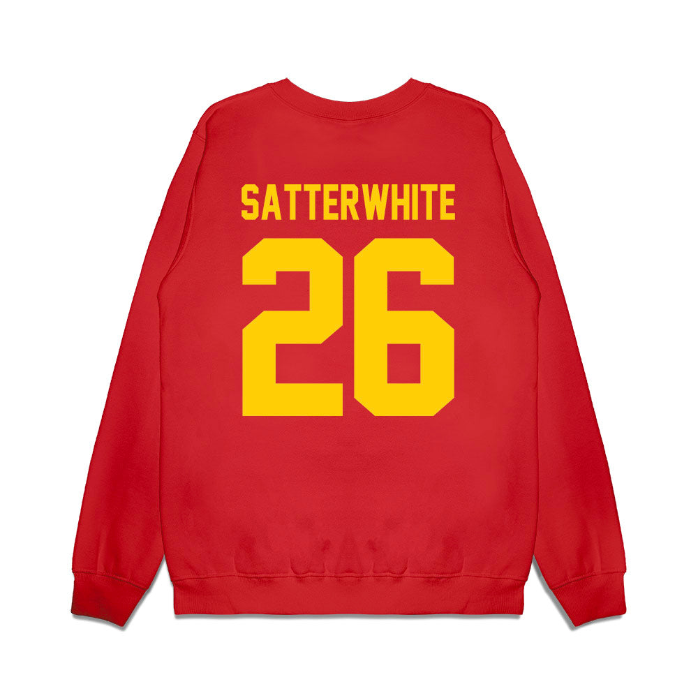 Maryland - NCAA Football : Hakim Satterwhite - Vintage Helmet Premium Crewneck Sweatshirt-1
