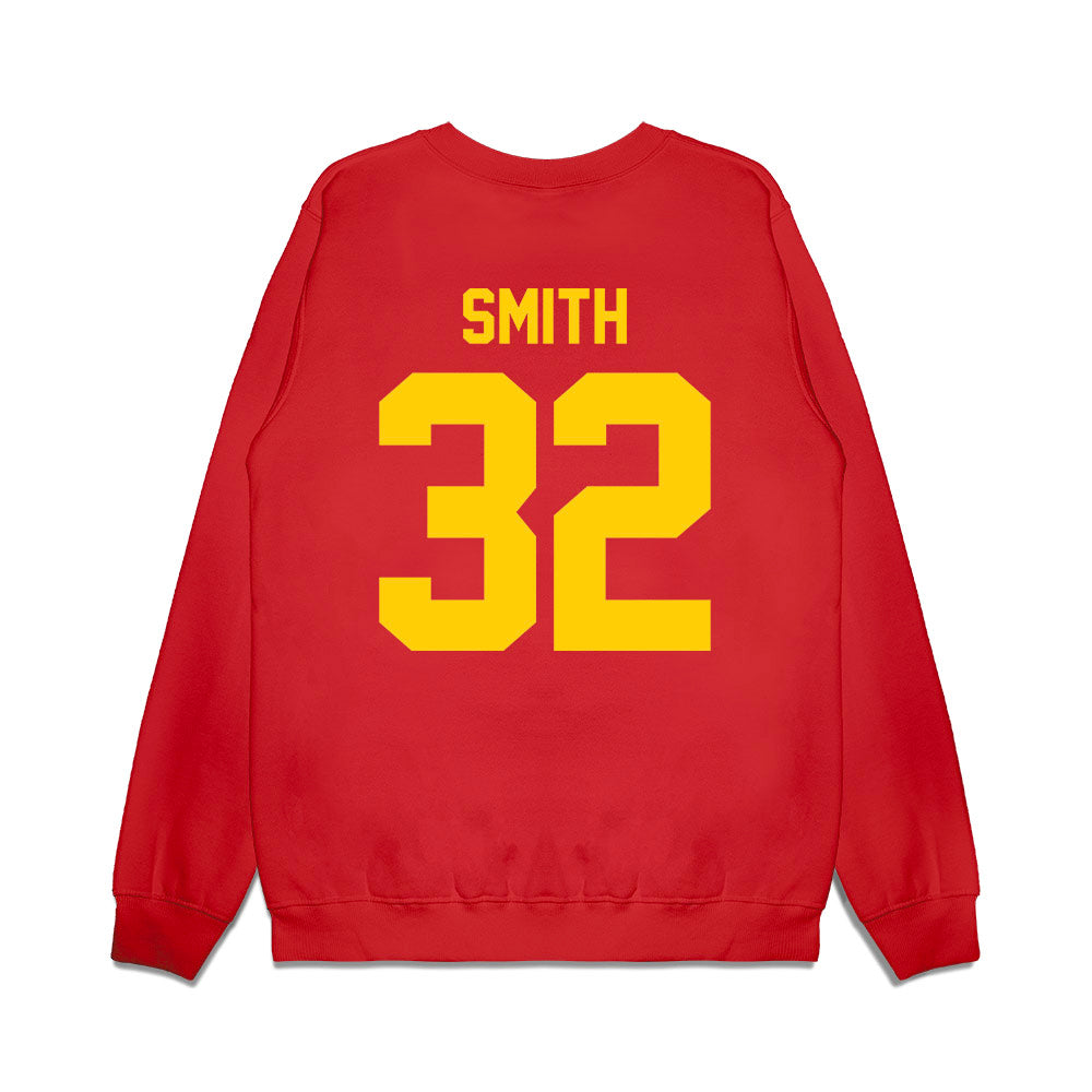 Maryland - NCAA Football : Carlton Smith - Vintage Helmet Premium Crewneck Sweatshirt-1
