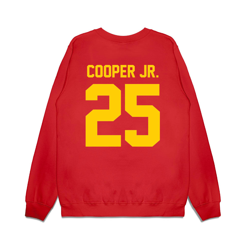 Maryland - NCAA Football : Ricardo Cooper Jr. - Vintage Helmet Premium Crewneck Sweatshirt-1