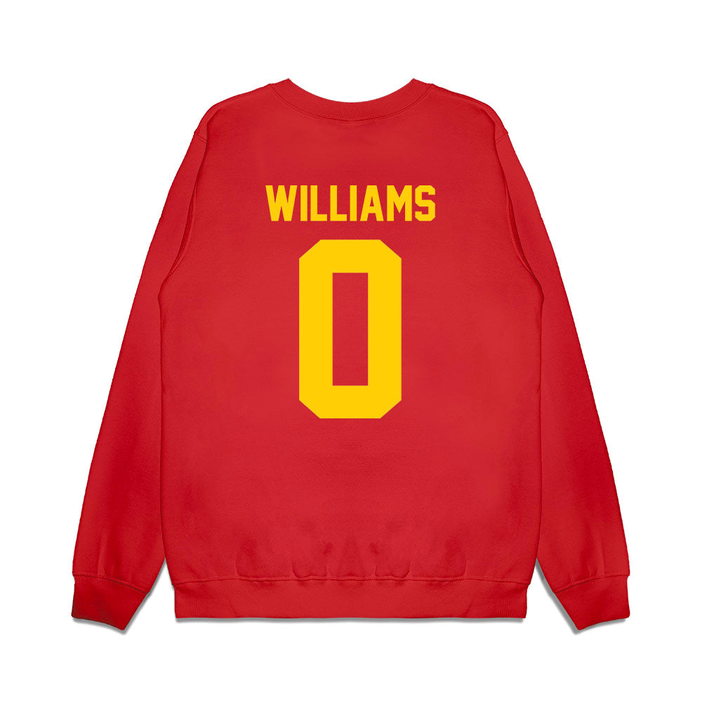 Maryland - NCAA Football : DeJuan Williams - Vintage Helmet Premium Crewneck Sweatshirt-1