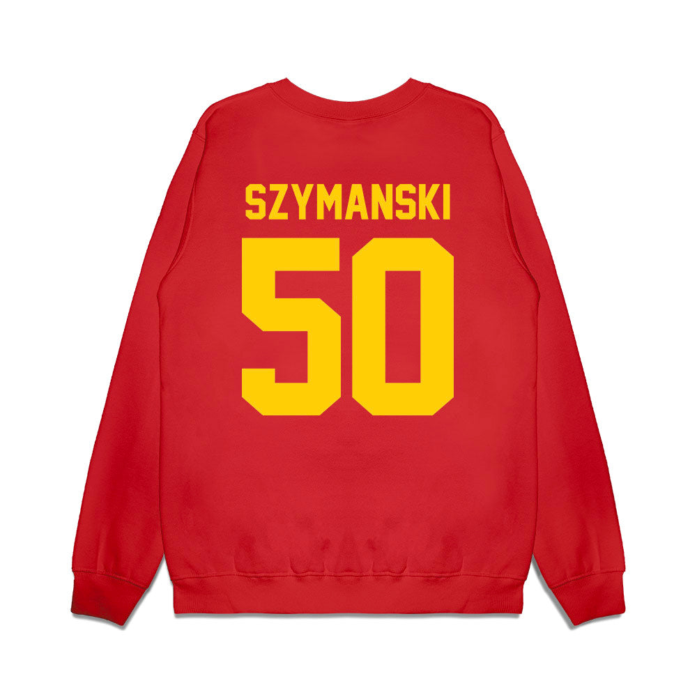 Maryland - NCAA Football : Trevor Szymanski - Vintage Helmet Premium Crewneck Sweatshirt-1