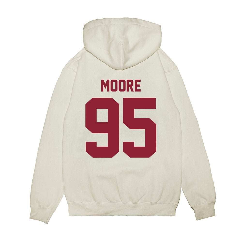 Iowa State - NCAA Football : Kamori Moore - Vintage Helmet Premium Hooded Sweatshirt-1