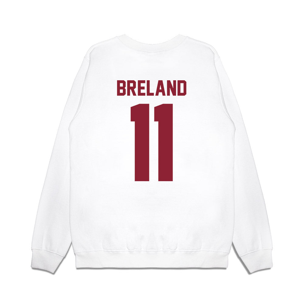 Iowa State - NCAA Football : Willie Breland - Vintage Helmet Premium Crewneck Sweatshirt-1