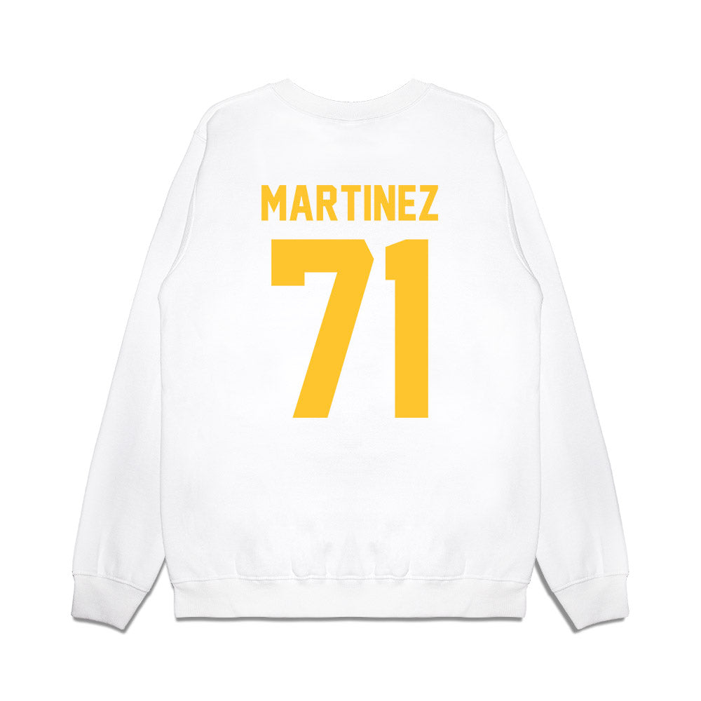 LSU - NCAA Football : Brysten Martinez - Vintage Helmet Premium Crewneck Sweatshirt-1