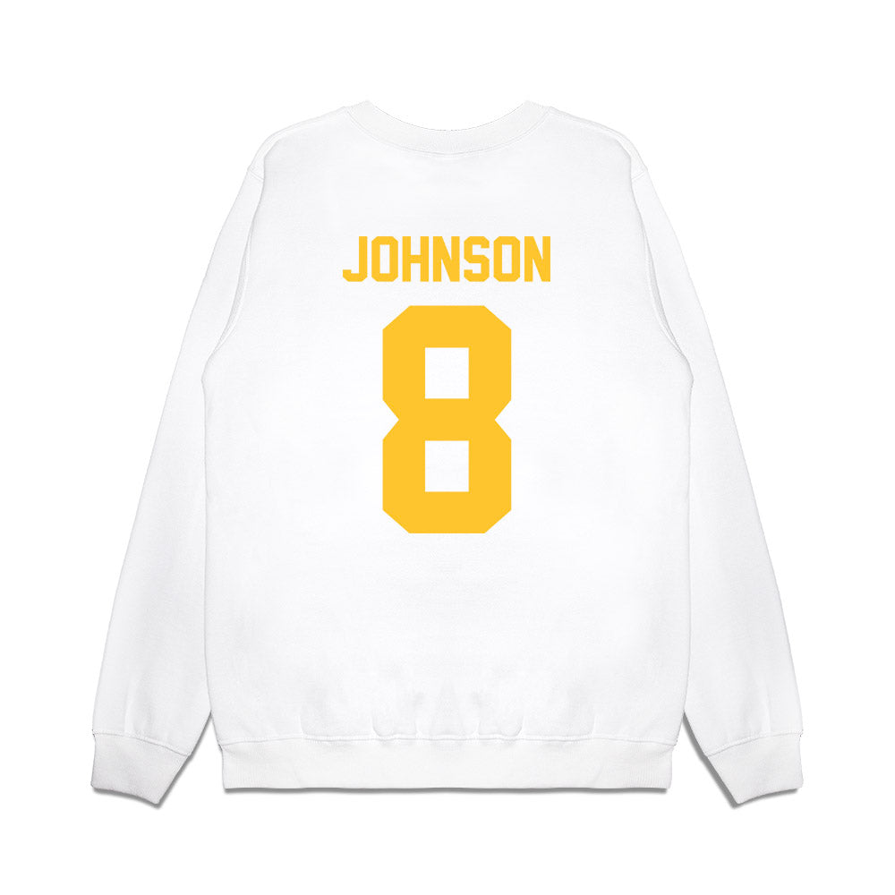 LSU - NCAA Football : Jujuan Johnson - Vintage Helmet Premium Crewneck Sweatshirt-1