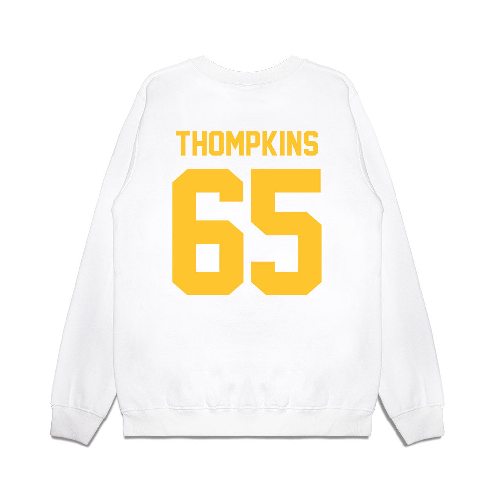 LSU - NCAA Football : Sean Thompkins - Vintage Helmet Premium Crewneck Sweatshirt-1