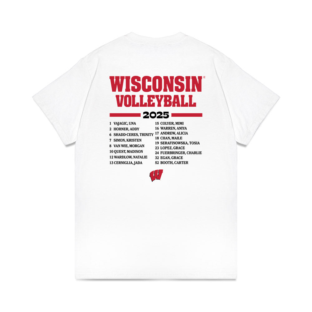 Wisconsin - NCAA Women's Volleyball : - Comfort Colors T-Shirt-1