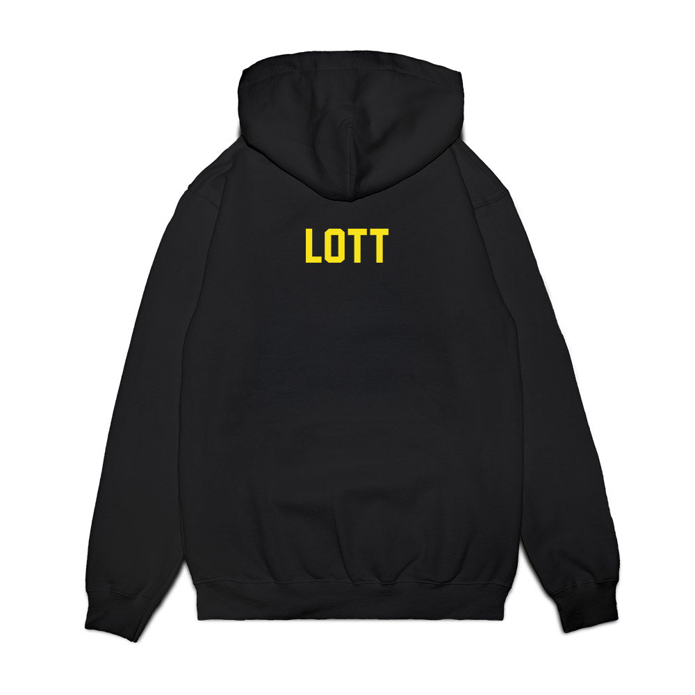 Oregon - NCAA Football : Jalen Lott - Vintage Helmet Premium Hooded Sweatshirt-1