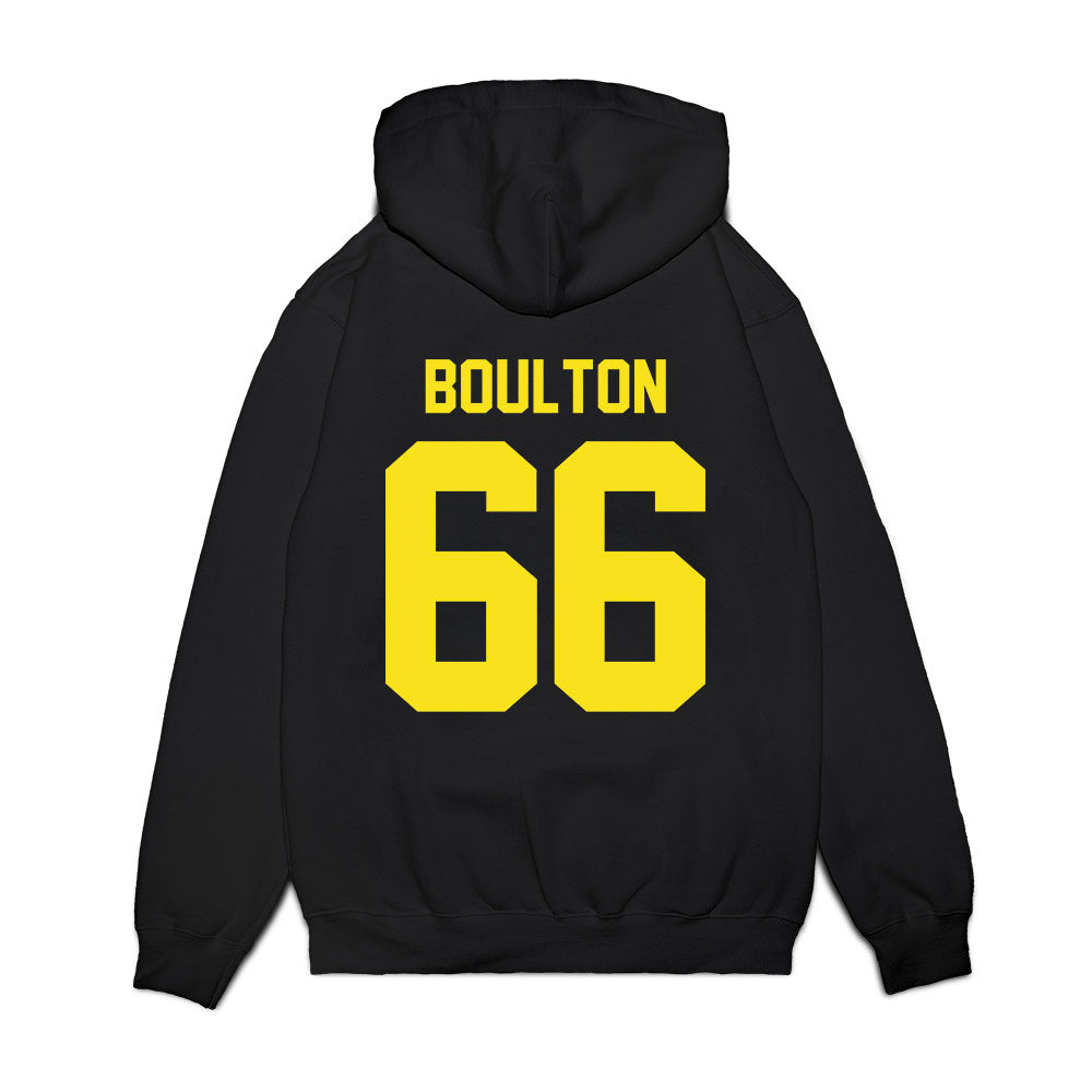 Oregon - NCAA Football : Bryce Boulton - Vintage Helmet Premium Hooded Sweatshirt-1