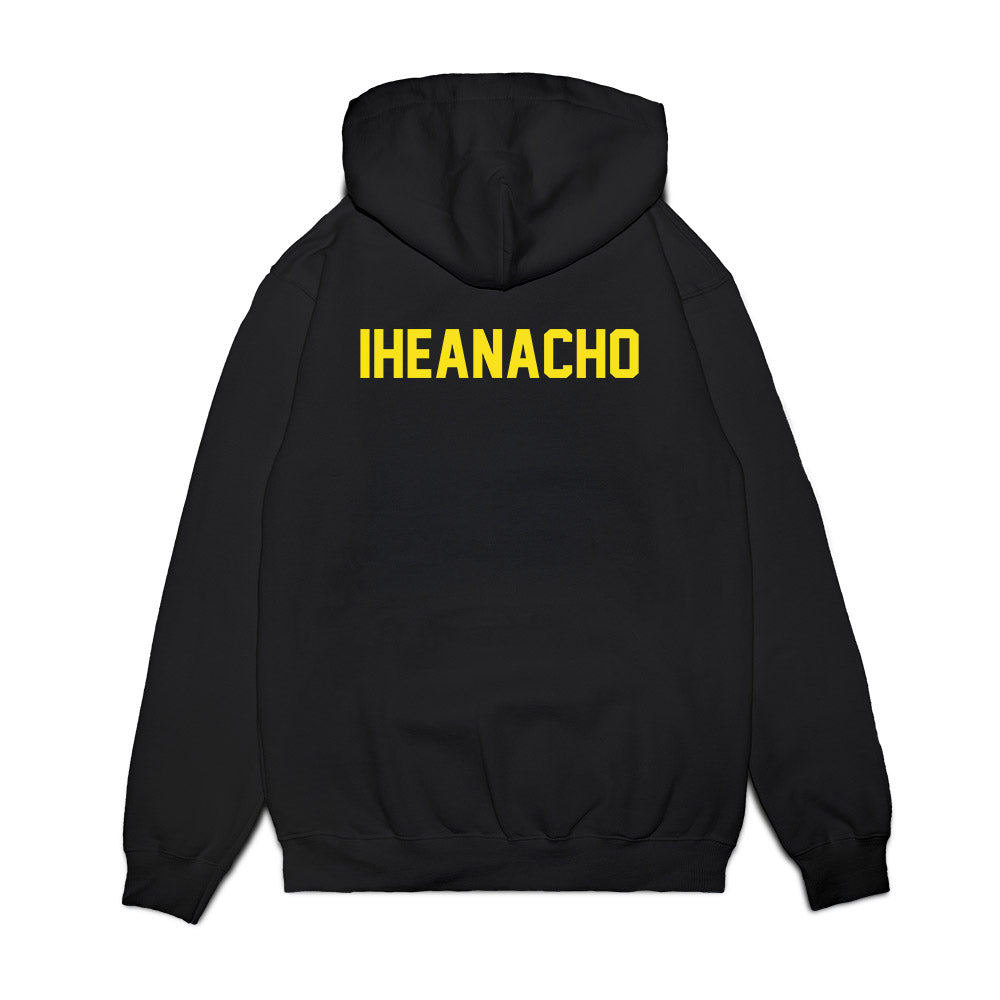 Oregon - NCAA Football : Immanuel Iheanacho - Vintage Helmet Premium Hooded Sweatshirt-1