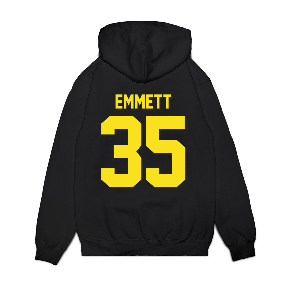 Oregon - NCAA Football : Keaton Emmett - Vintage Helmet Premium Hooded Sweatshirt-1