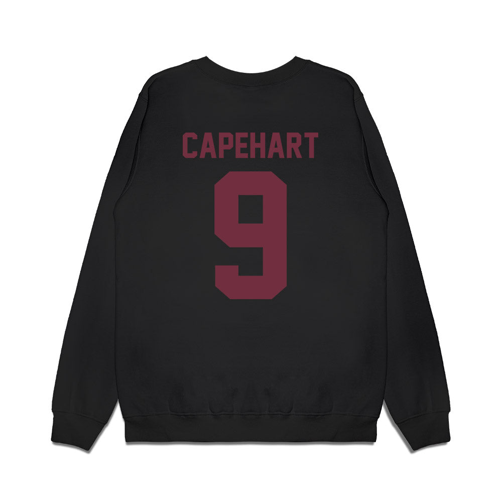 Mississippi State - NCAA Football : Camden Capehart - Vintage Helmet Premium Crewneck Sweatshirt-1