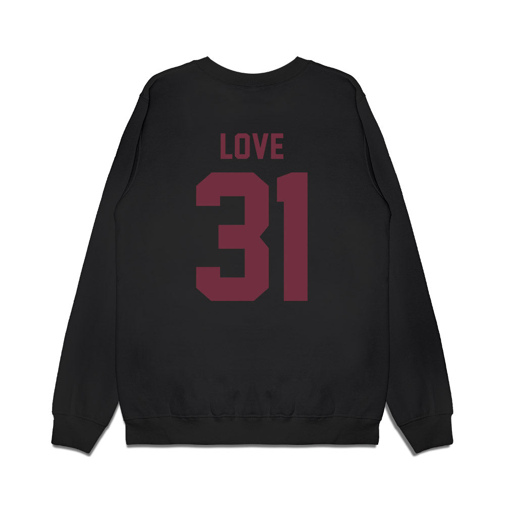 Mississippi State - NCAA Football : Terrance Love - Vintage Helmet Premium Crewneck Sweatshirt-1