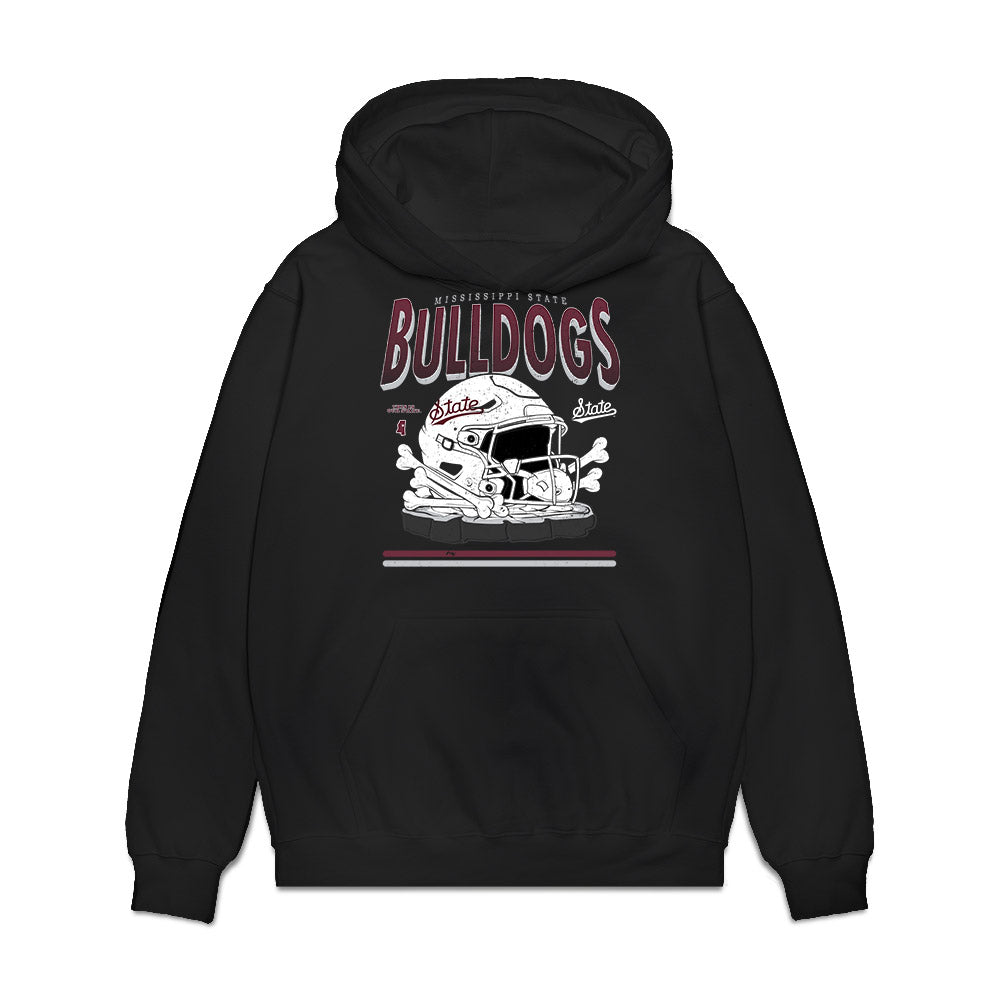 Mississippi State - NCAA Football : Marcus Williams - Vintage Helmet Premium Hooded Sweatshirt-0