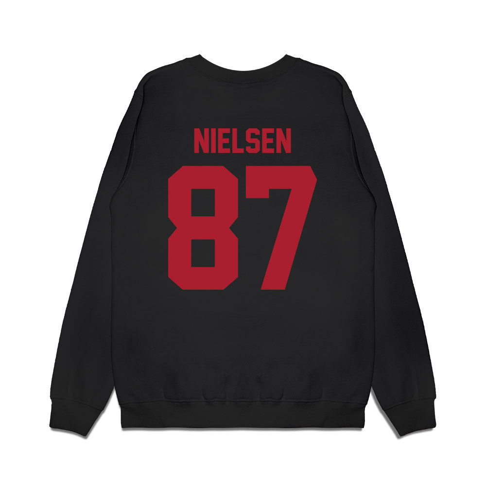 Utah - NCAA Football : Mitch Nielsen - Vintage Helmet Premium Crewneck Sweatshirt-1