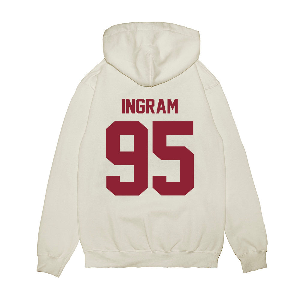 South Carolina - NCAA Football : Christian Ingram - Vintage Helmet Premium Hooded Sweatshirt-1