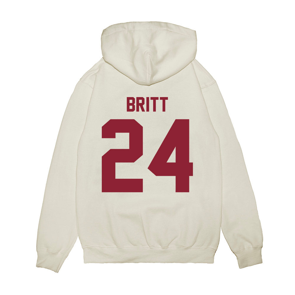 South Carolina - NCAA Football : Keenan Britt - Vintage Helmet Premium Hooded Sweatshirt-1