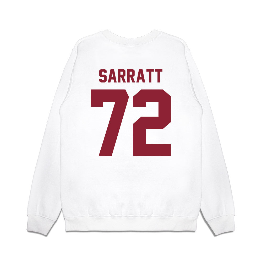 South Carolina - NCAA Football : Shed Sarratt - Vintage Helmet Premium Crewneck Sweatshirt-1