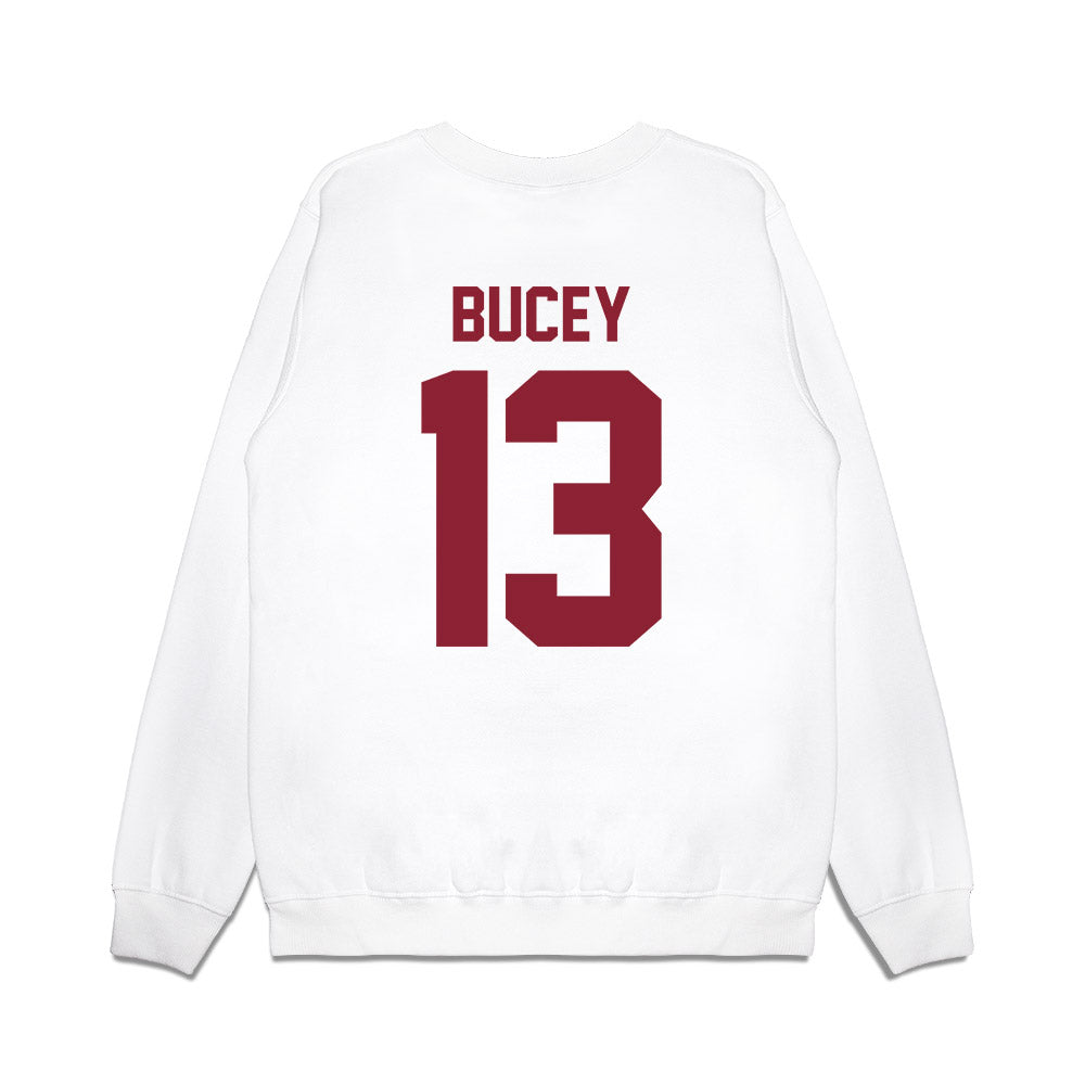 South Carolina - NCAA Football : David Bucey - Vintage Helmet Premium Crewneck Sweatshirt-1
