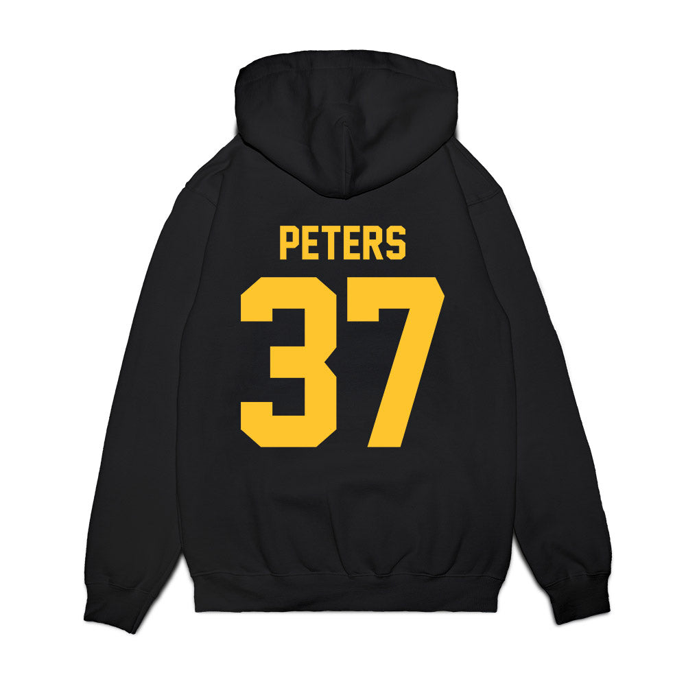 UC Berkeley - NCAA Football : Erik Peters - Vintage Helmet Premium Hooded Sweatshirt-1