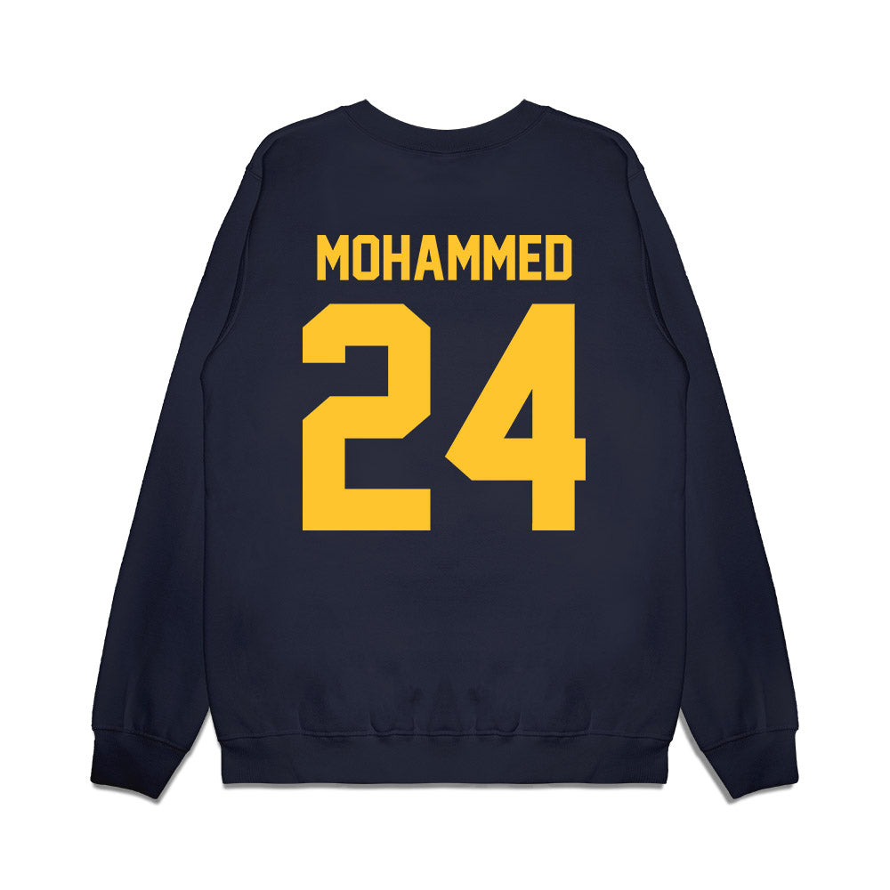 UC Berkeley - NCAA Football : Adam Mohammed - Vintage Helmet Premium Crewneck Sweatshirt-1