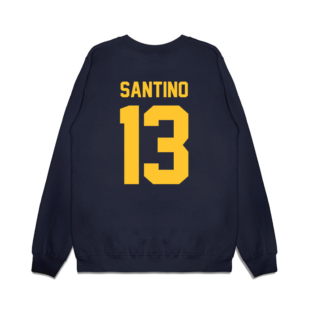 UC Berkeley - NCAA Football : Victor Santino - Vintage Helmet Premium Crewneck Sweatshirt-1
