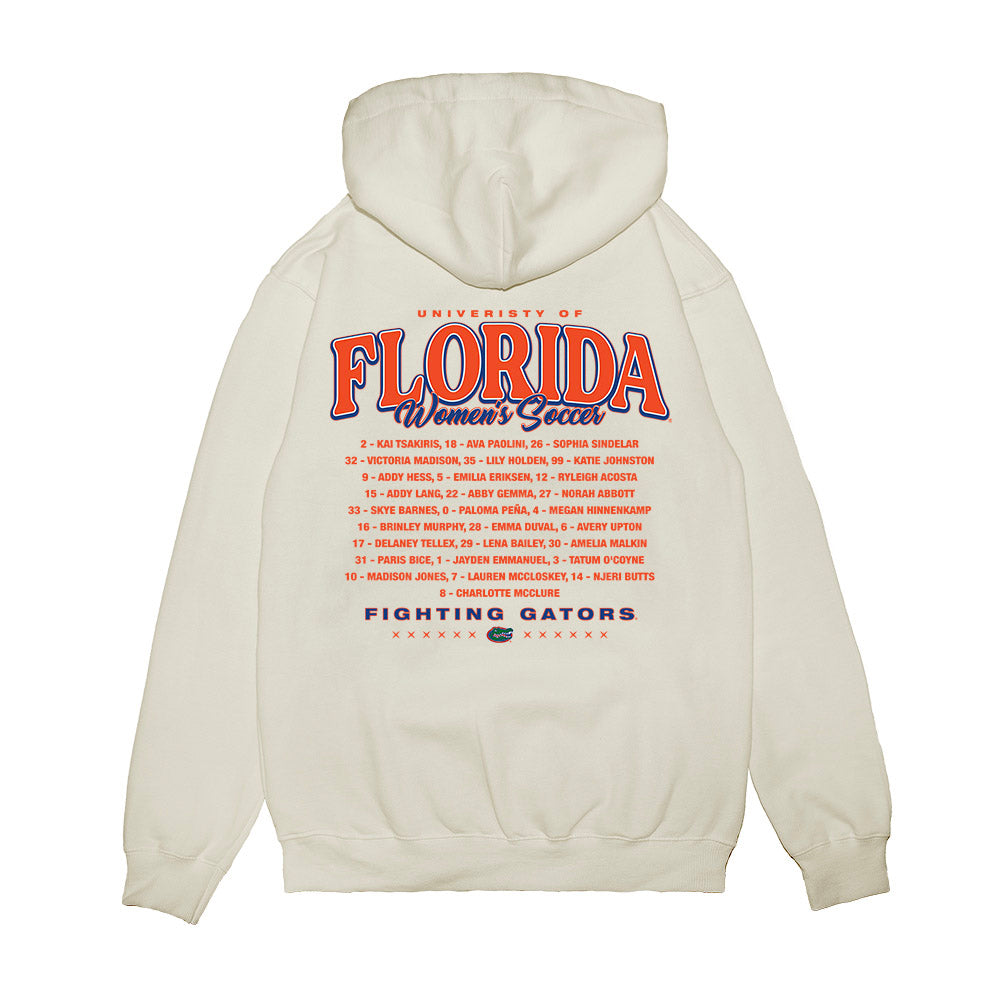 Florida - NCAA Women's Soccer : - Roster Premium Hooded Sweatshirt-1
