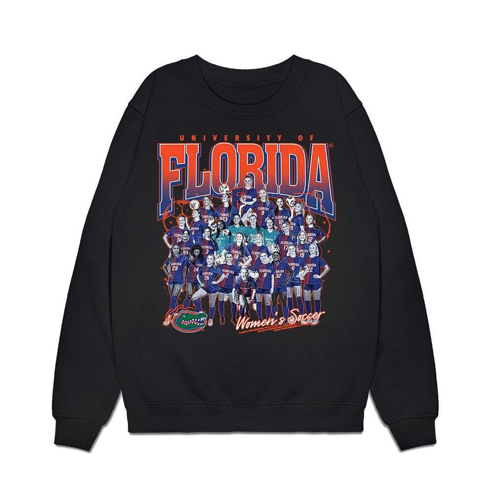 Florida - NCAA Women's Soccer : - Team Collage Premium Crewneck Sweatshirt-0