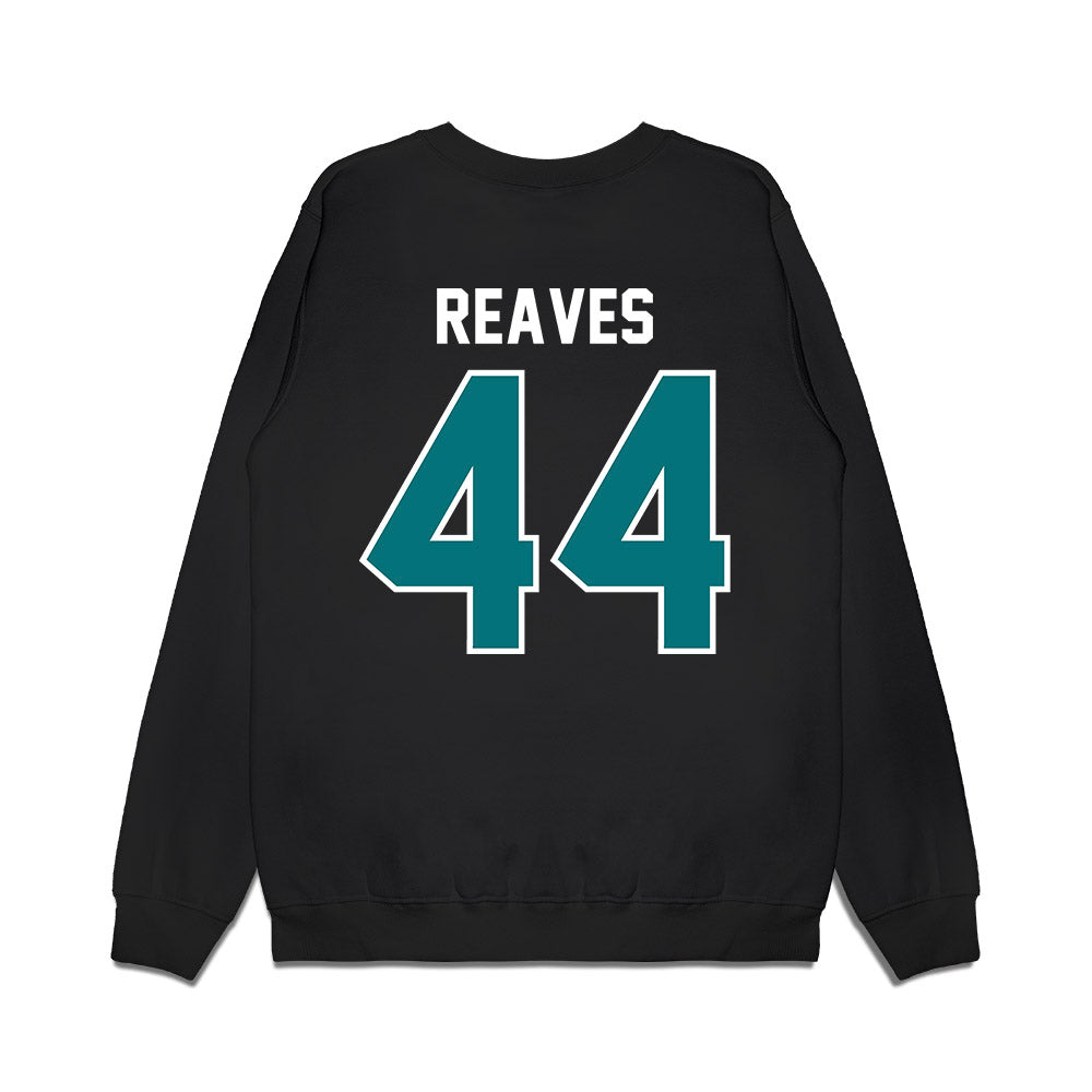 Coastal Carolina - NCAA Football : Brown Reaves - Vintage Helmet Premium Crewneck Sweatshirt-1
